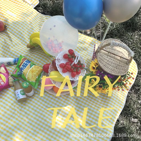 

2020 new nordic style picnic outdoor products autumn outing spring outing beach meal meal mat mat ins style