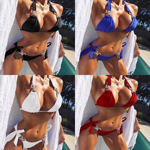

bikini women designer tankinis bright color bikini sets summer crops long sleeved briefs#343, White;black