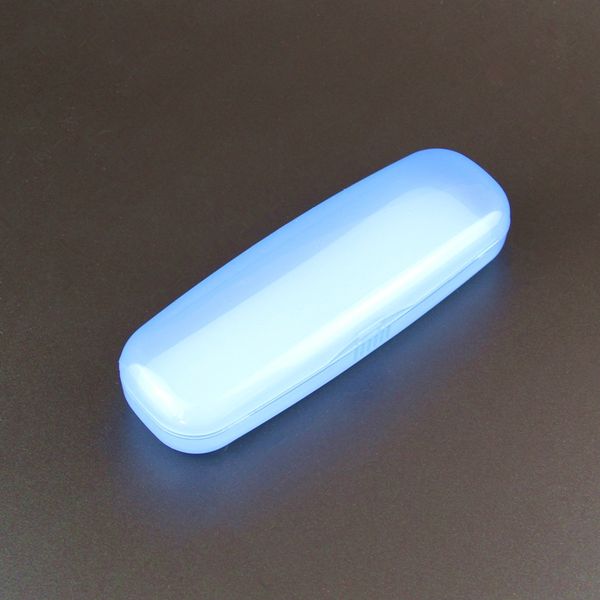 

plastic case presbyopic case color transparent glasses box pvc plastic presbyopic glasses box mixed color east china sea crystal, Blue