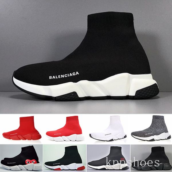

2019 ace designers casual sock shoes speed trainer black red triple black fashion socks sneaker trainer casual shoes 36-45 kk-1r