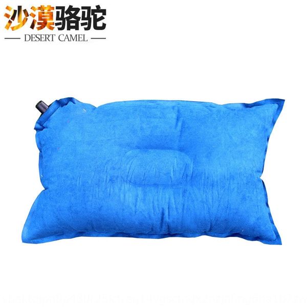 

desert camel inflatable outdoor products suede advanced automatic inflatable pillow industrial type lunch break travel pillow