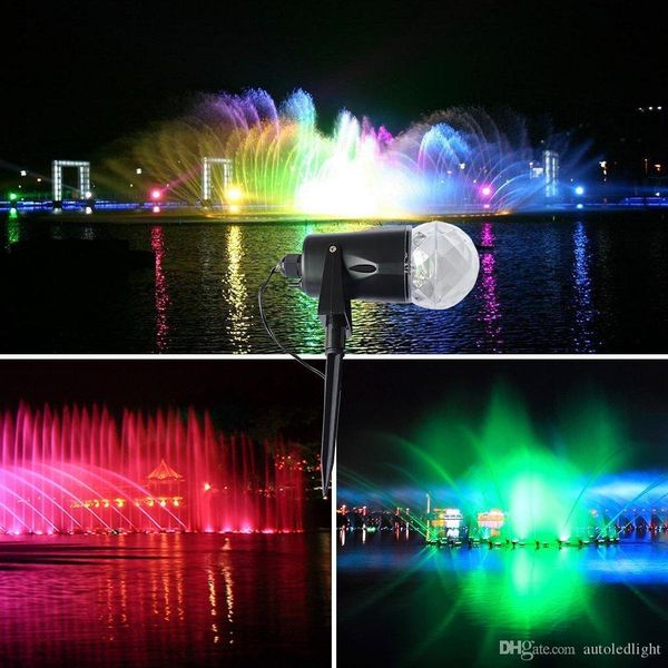 

halloween decoration rotating spotlight projection christmas light show waterproof rgb led flame lawn lamps garden land