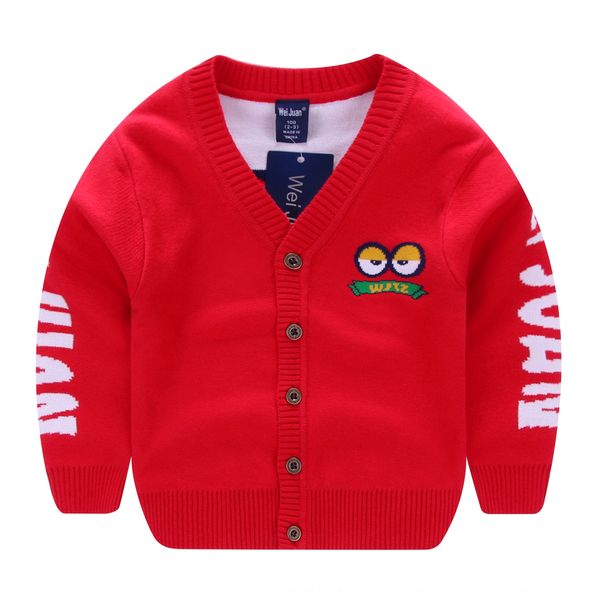 

v3ain clothing cardigan boy's v-neck cartoon 2020 autumn children's clothing cardigan boy's knitwear children's knitwear, Blue