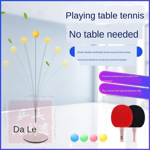 

6ebnb soft axis device racket table tennis artifact ball machine training self-elastic rebound board table tennis ball training device racke