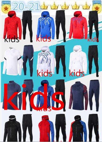 

kids paris jacket hoodie survetement 2020 2021kids paris mbappe football jackets pogba soccer hoodie tracksuit, Black;yellow