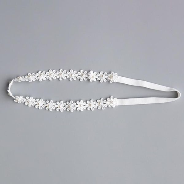 

sparkling pearls baby head band elastic newborn pgraphy accessories rhinestones baby girls headbands lace rompers clothes, Slivery;white