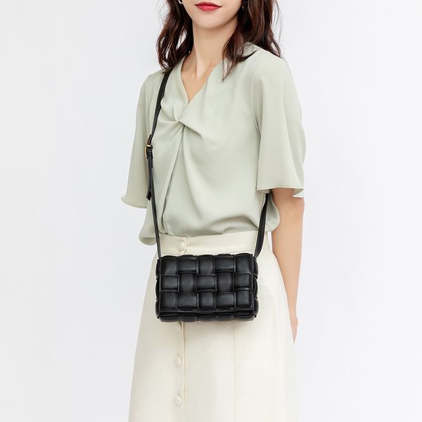 

new ladies luxury braided bags pouch shoulder brick fashion bread designer handbags for woman leather owomf