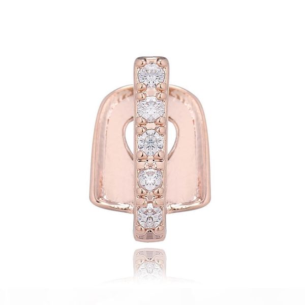 

iced out gold silver rosegold black single teeth grills for man women jewelry hip hop custom grillz