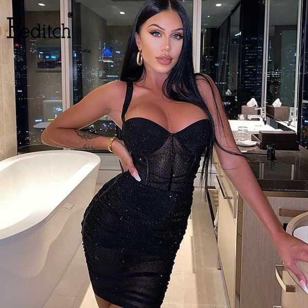 

fedtch spaghetti strap bling glitter dress crystal bodycon sequin dress evening party dresses nightclub sleeveless vestidos, Black;gray