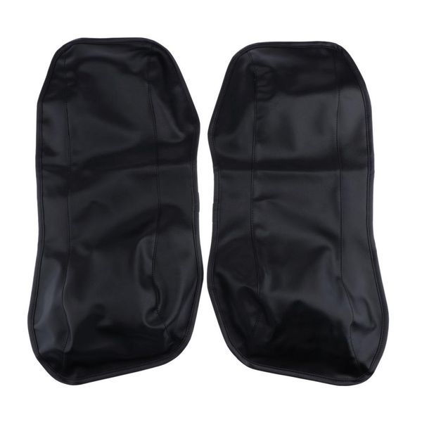 

1 pair motorcycle pu leather saddlebag lid cover casing for harley touring glide 1996-2013 , right and left side, black