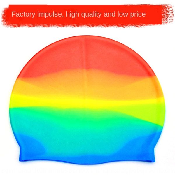

children's silicone swimming cap silicone multi-color comfortable soft waterproof non-slip swimming cap customizable