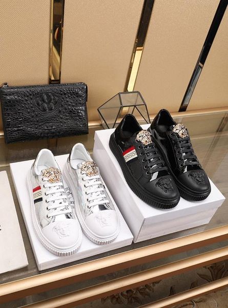 

2020u роскошь тенденция низкой верхней мужской обуви мода диких повседневная обувь, модные medusa открытый спортивная обувь, размер: 38-45, Black