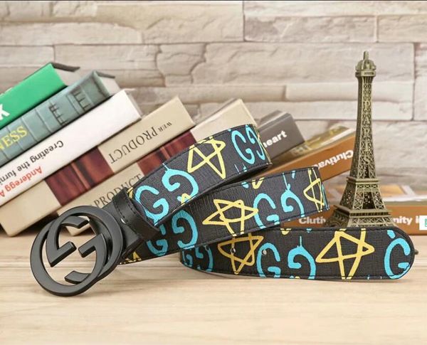 

2019 men belt designer women belts luxury belts men big buckle belt fashion mens leather belts wholesale, Black;brown