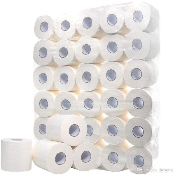 

30 rolls/lot fast shipping toilet roll paper layers home bath toilet roll paper primary wood pulp toilet paper tissue roll