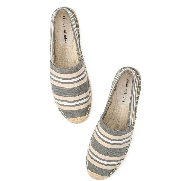 

2020 горячей продажа sapatos espadrilles для flats холст удобной обуви женской скольжению на ladies мокасины fringe швейного вождения, Black
