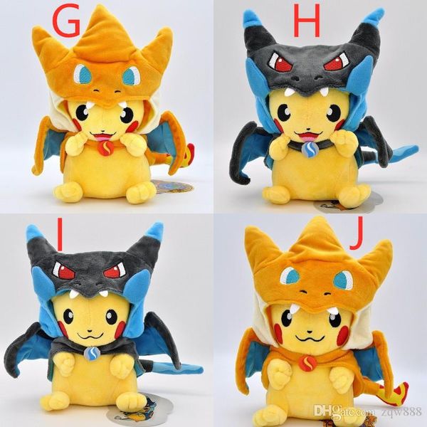 

more style pika cosplay charizard plush stuffed toy child gifts 8inch 20cm wholesale
