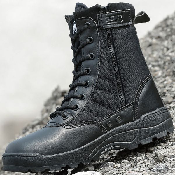

military boots mens special forces combat boots ultra-light tactical boots breathable spring and summer land combat training shoes desert hi