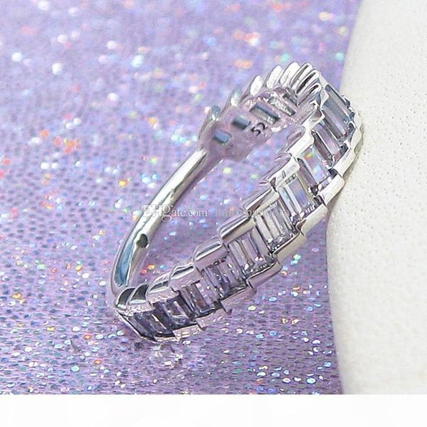 

2018 new winter 100% 925 sterling silver european pandora jewelry glacial beauty ring with clear cz fashion charm ring