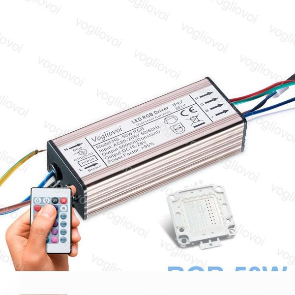 

lighting transformers rgb 50w 110-240v ip65 aluminum silvery with 24key controller accessories for floodlight spotlight dhl