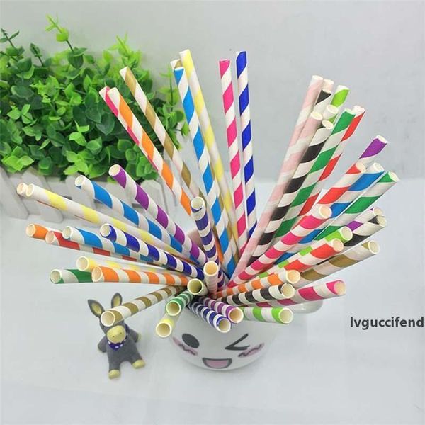 

2018 wholesale environmental colorful paper straw straight drinking straw wedding kids birthday party decoration supplies dispette