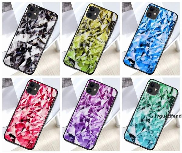 

3d stereoscopic bling diamond feel case for iphone 11 pro max xr xs x 8 7 6 fashion hard pc acrylic tpu luxury hybrid colorful phone cover
