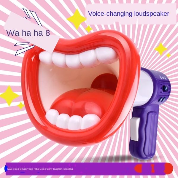 

tiktok cute trumpet new peculiar children's electronic horn toy horn recording loudspeaker multifunctional electric music funny toy