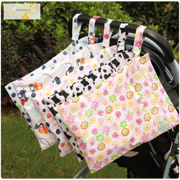 

double zipper underwear diaper storage washable urine filter underwear storage bag waterproof deodorant diaper bag