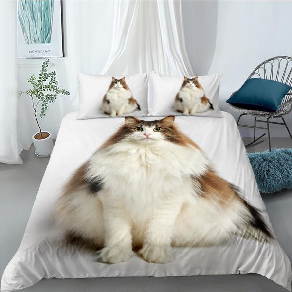 3d Duvet Cover Sets Quilt Covers Comforter Case Set Bedding Set King Queen Twin Double Single Size Bed Linens Cat 228 228cm Bedding Comforter Grey Twin Comforter From Highqualit09 257 01 Dhgate Com
