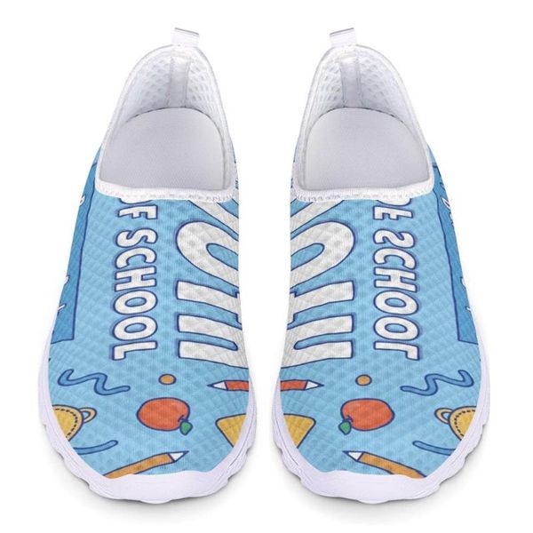 

fashion custom pattern women men mesh flat shoes patchwork slip-on cotton casual shoes for walking sneakers soft zapato