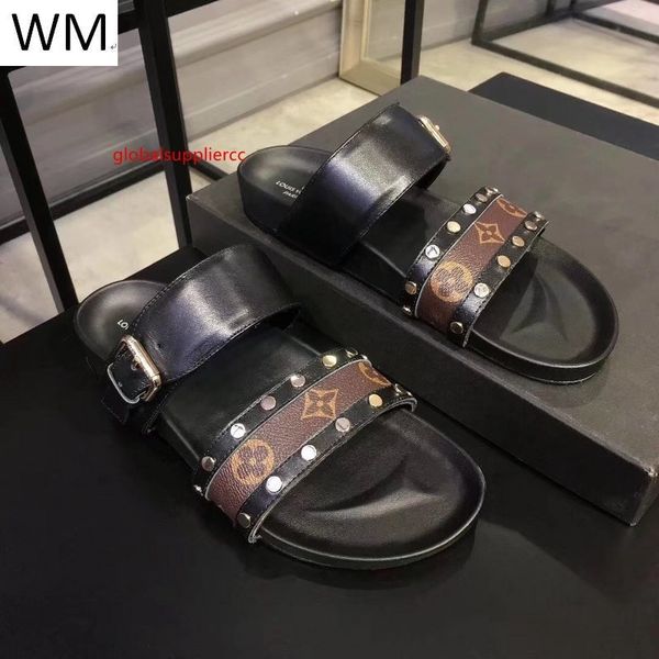 

new women s rivet pointed single shoes flat shoes slippers casual handmade walking tennis sandals slippers mules slides thongs, Black;green