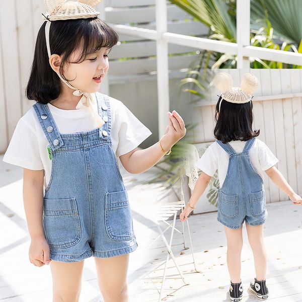 

summer 2020 denim girls' baby korean casual boys and jeans shorts and jeans ' all-match casual shorts, Blue