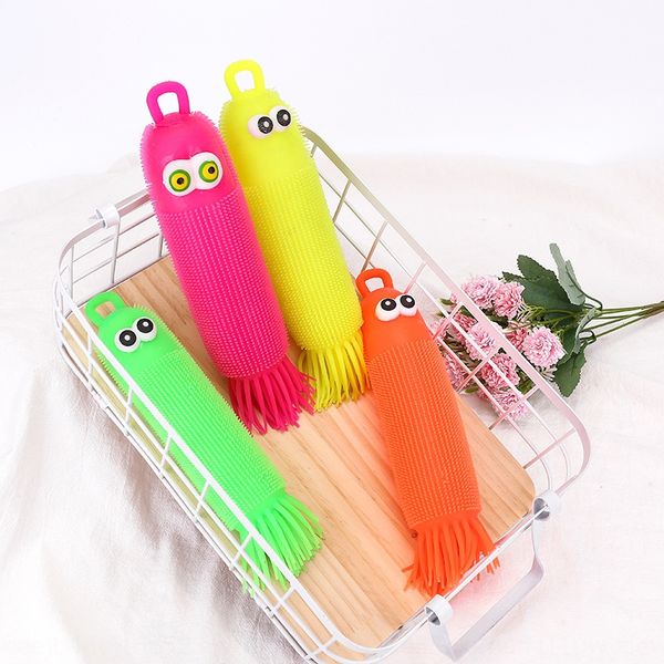 

new ocs fur tpr soft glue toy ball led flash ocs fur ball flash toy