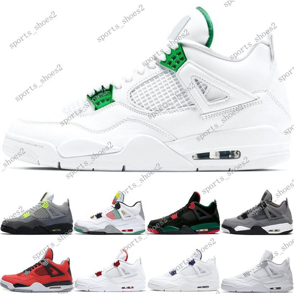 

2020 4 4s men women basketball shoes black cat court purple cactus jack athletics mens womens trainers sports sneakers size7-13 07#005