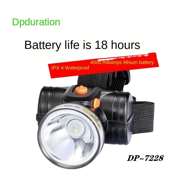 

long dp-7228 double lithium headlight outdoor camping rechargeable led battery battery mini bright light small headlight