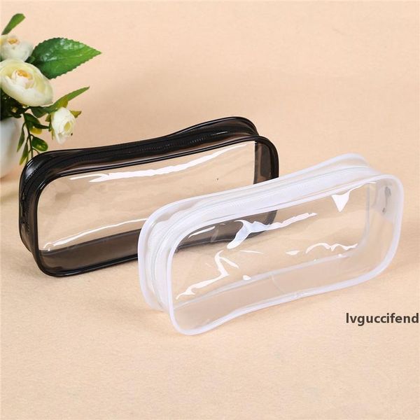 

clear pvc cute school supplies pencil case tassel kawaii for girls school cosmetic bag women office supplies lx0951