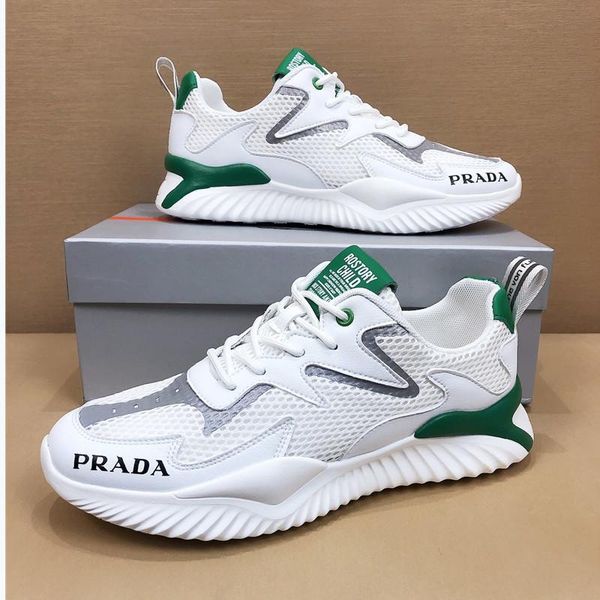 

62designers create menmen outdoor travel shoes, trendy leisure all-match sports shoes, jogging shoes, original packaging and box delivery, Black