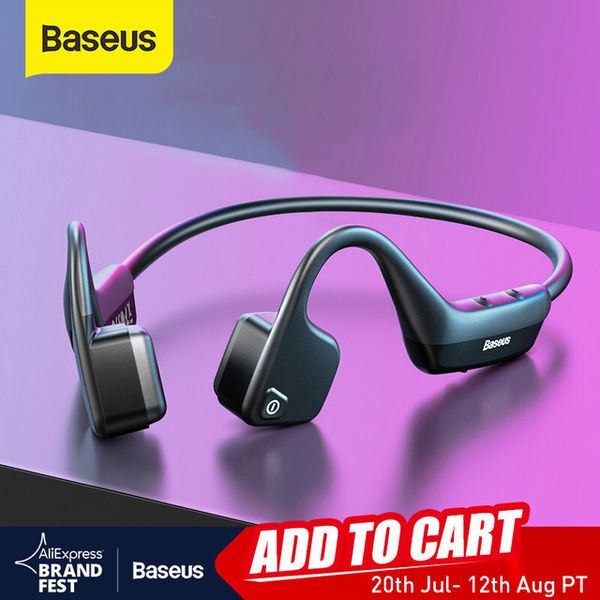 

luetooth earphones & headphones baseus bc10 bone conduction wireless bluetooth earphone stereo headset sports headphone titanium waterpro