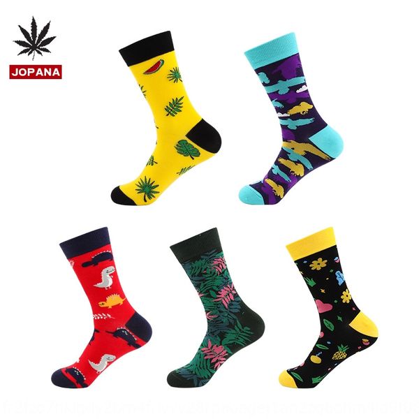 

couple couple men's mid-calf socks trendy personalized street sports skateboard creativestyle trendy socks, Black