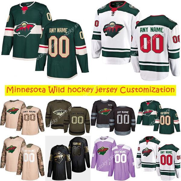 

customization news minnesota wild hockey jerseys multiple styles mens 11 zach parise 16 zucker customize any name any number hockey jerseys, Black;red