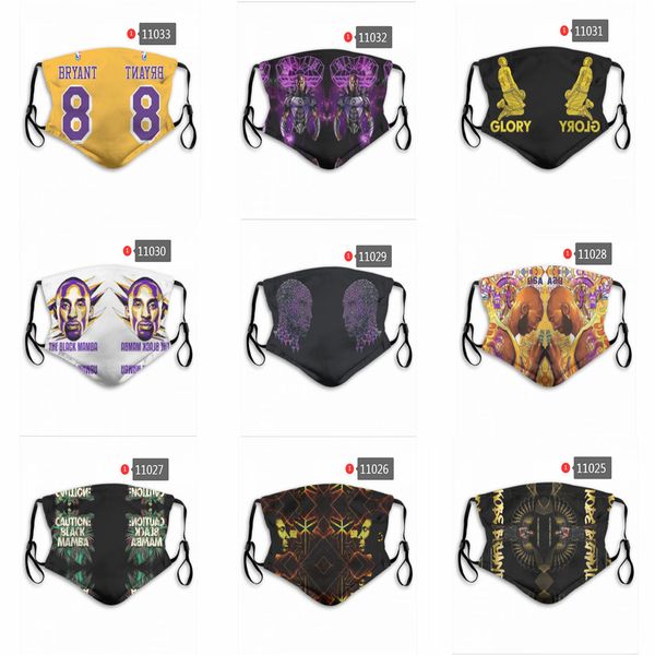 

Fashion Brand-name Half Face Mask 5 Layers Luxury Designer Ice Silk Cloth Mask Basketball Team Riding Outdoor Disposable Dust Mask Reusable