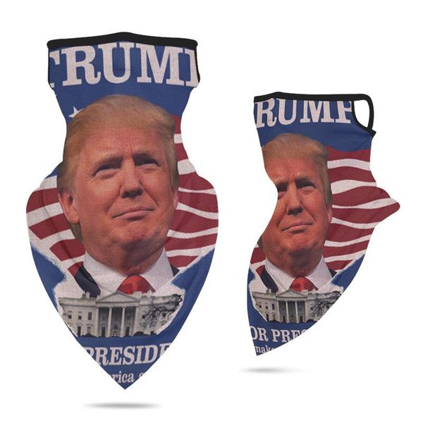 

In Stock 2020 US Presidential Election Trump Bandanas Scarves Multifunctional Cycling Scarf Magic turban Sunscreen band Riding Cap FY6070