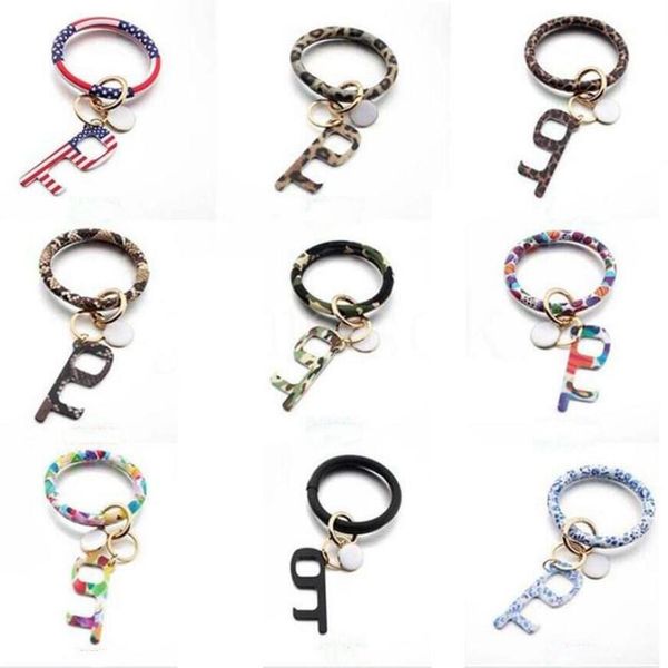 

bracelet touchless key chain no touch elevator door hook opener contactless bracelet acrylic key ring accessory party favor gift cgy364