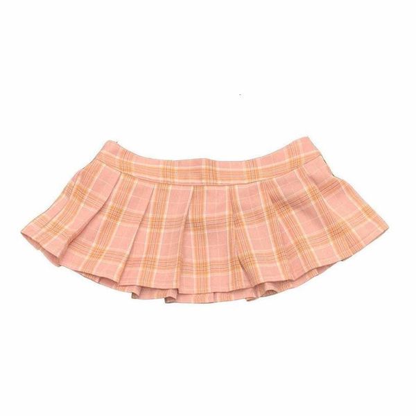 

womens plaid schoolgirl skirt role play costume pleated mini skirt micro short dress cosplay drop shipping, Black