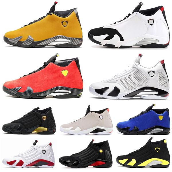 

2020 classic 14 14s desert sand black toe fusion varsity red suede thunder men basketball shoes varsity royal dmp candy cane sneakers