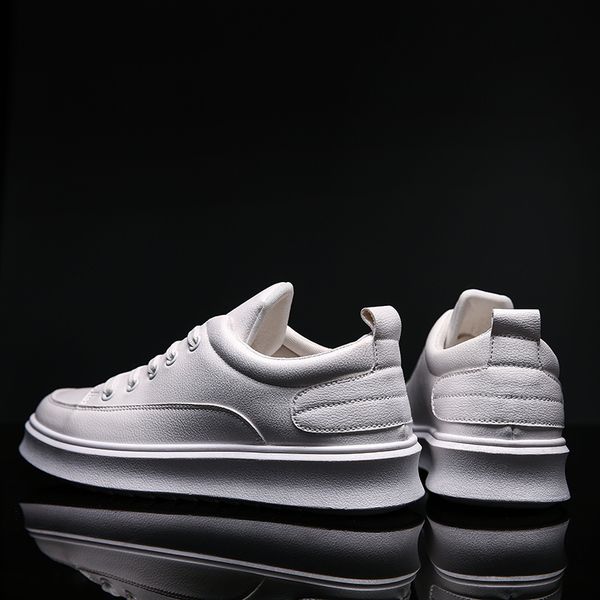 

black cuero causal male sneakers mens fashionable casual mens on sapato spring sapatos casual for shoe trainers 39 leather de s