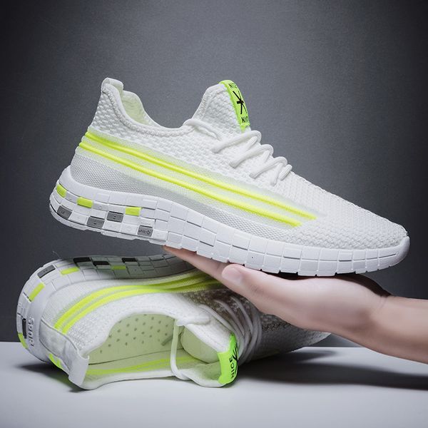 

fashion men casual shoes comfortable outdoor non-slip men sneakers light breathable shoes zapatos hombre flats, Black