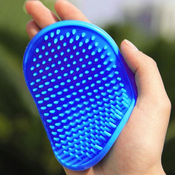

us ship pet products dog cat bath brush comb rubber glove fur grooming massaging massage device hair shedding trimming brush