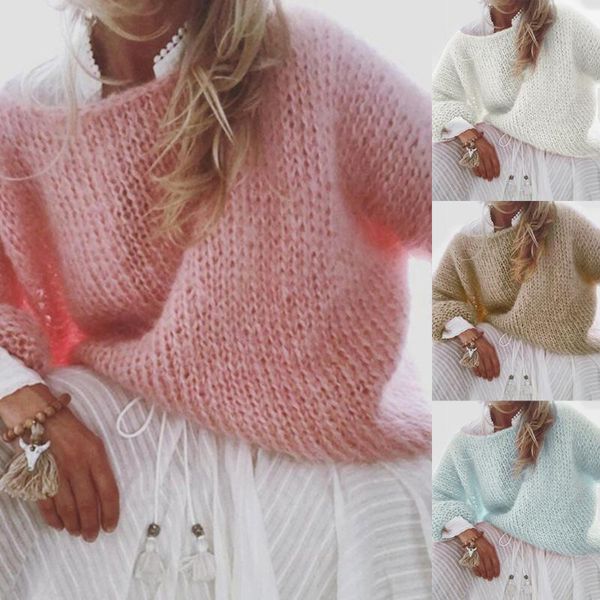 

womens off-shoulder pullover sweaters long sleeves loose knit, White;black