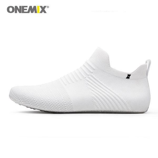 

onemix 2020 men indoor walking shoes slip-on white inner slippers high-elastic no glue environmentally light cool man yoga shoes