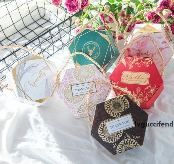 

paper geometric gift box portable party wedding favor candy boxes decorative marble wedding favors and gifts box wedding candy box